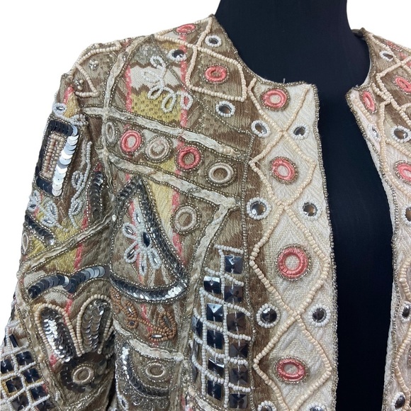 La Bellum Hillary Scott Embroidered Beaded Jacket XS - Picture 6 of 16